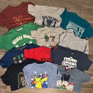 Over 30 Kids Tees - Various Styles and Brands